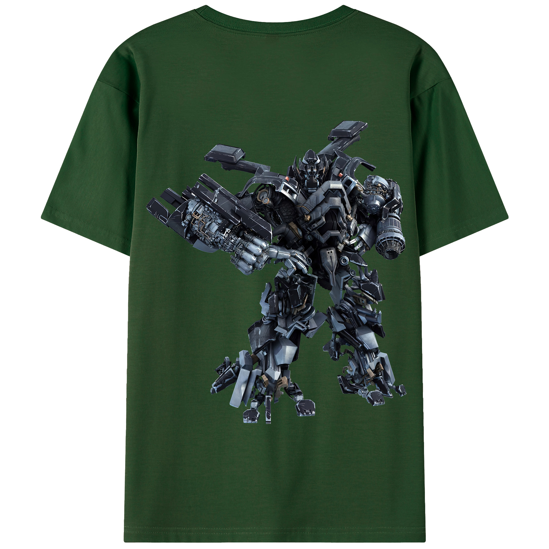 （画像用） Transformers トランスフォーマー 綿100％半袖Tシャツ（背面プリント）